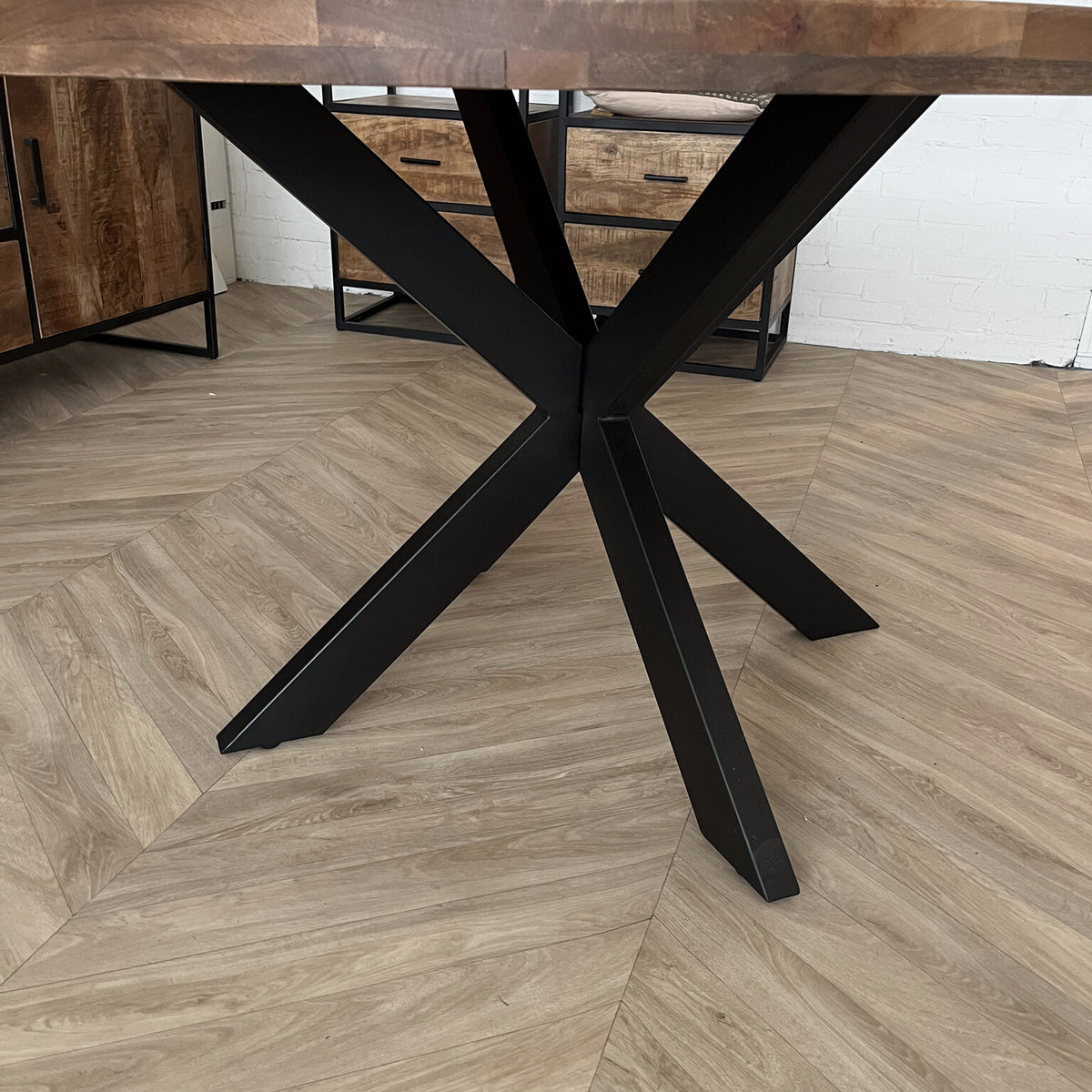 Ronde eettafel mangohout moreno 