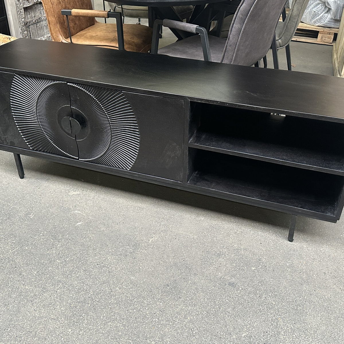 TV meubel Altea 160 houtsnijwerk mangohout 