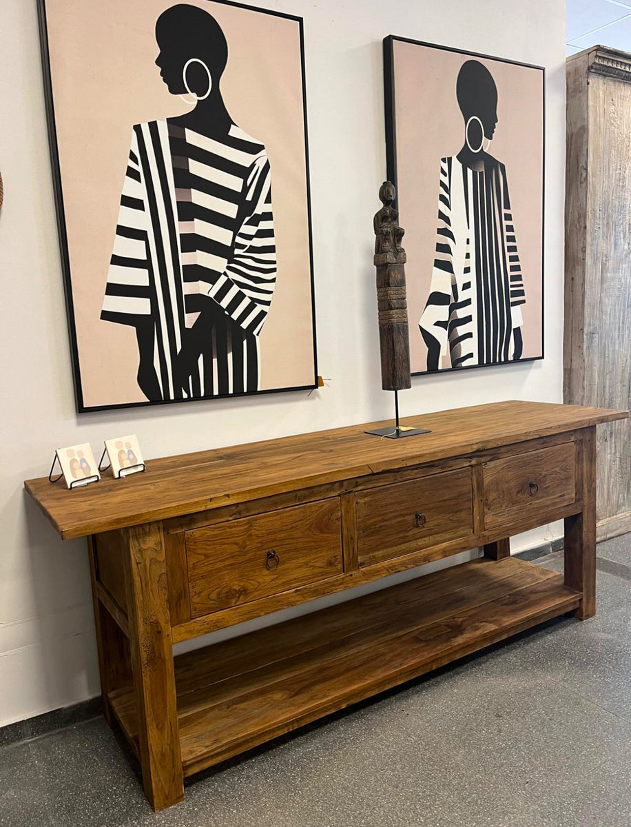 Sidetable / wandtafel Java teak