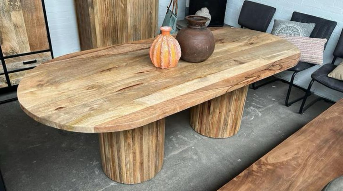 Eettafel Cadiz 220 cm mangohout 