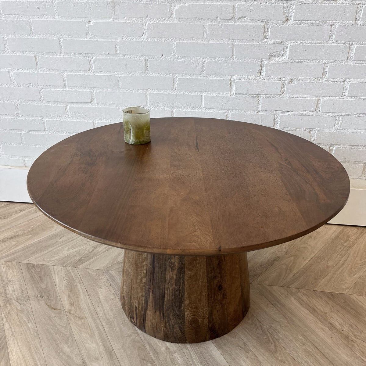 Salontafel rond mangohout moreno - houten poot