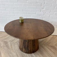 Salontafel rond mangohout moreno - houten poot