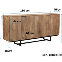 Dressoir Valdez 180 cm mangohout