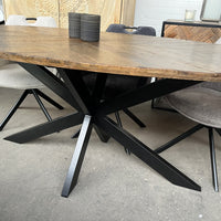 Eettafel ovaal visgraat - 3 afmetingen