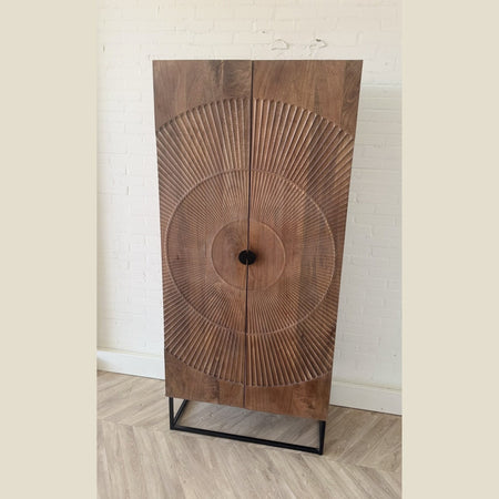 Kast Altea Carved | Mangohout Bruin - Leverbaar v.a. 26 oktober