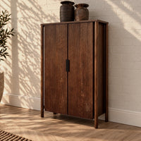 Opbergkast July | Mangohout | Walnoot Bruin | 170 cm