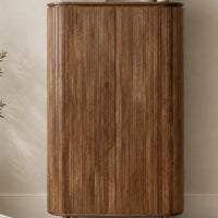 Kast Pedrera | mangohout ribbel | retro | houten poot - Leverbaar januari 