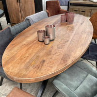 Ovale eettafel moreno 160 t/m 240 cm mangohout 