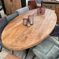 Ovale eettafel moreno 160 t/m 240 cm mangohout 