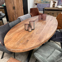 Ovale eettafel moreno 160 t/m 240 cm mangohout 