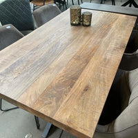 Eettafel Recht model 140 t/m 180 cm mangohout 