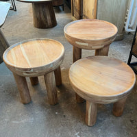 Salontafels set van 3 mangohout massief 
