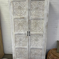 Dichte kast Hout White Ibiza - Leverbaar medio december