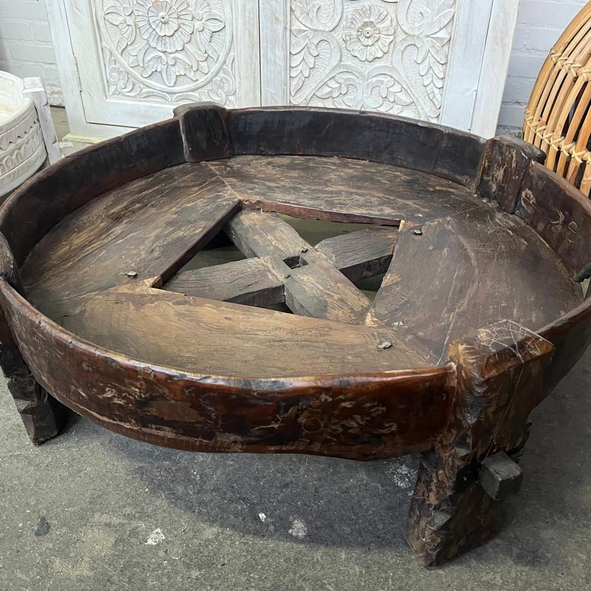 Salontafel chakki oud hout India 