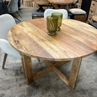 Ronde eettafel 120 houten poot