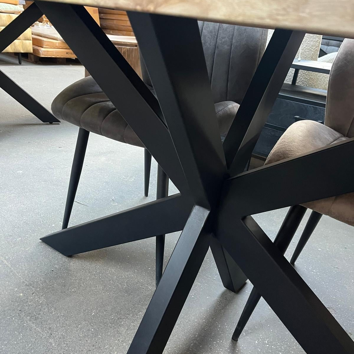 Eettafel recht mangohout 140x80 cm 