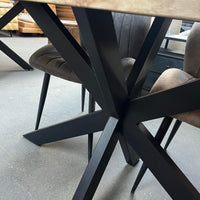 Eettafel recht mangohout 140x80 cm 