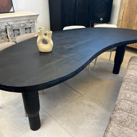 Eettafel zwart organisch 240cm