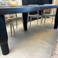 Eettafel zwart organisch 240cm