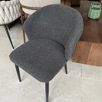 Stoel Laura antraciet boucle