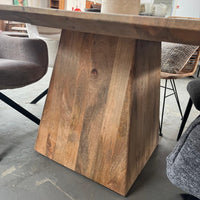 Eettafel mangohout vierkant 140 cm