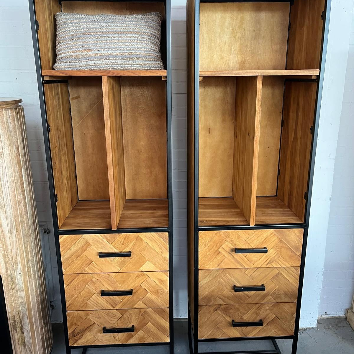 Open kast Accent Small teakhout