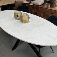 Marble Oval Spider White 180cm