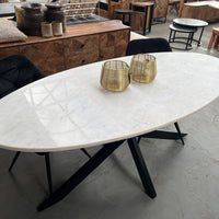 Marble Oval Spider White 180cm