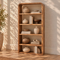 Boekenkast Eivissa | Mangohout | 180 x 90 cm | Leverbaar eind december