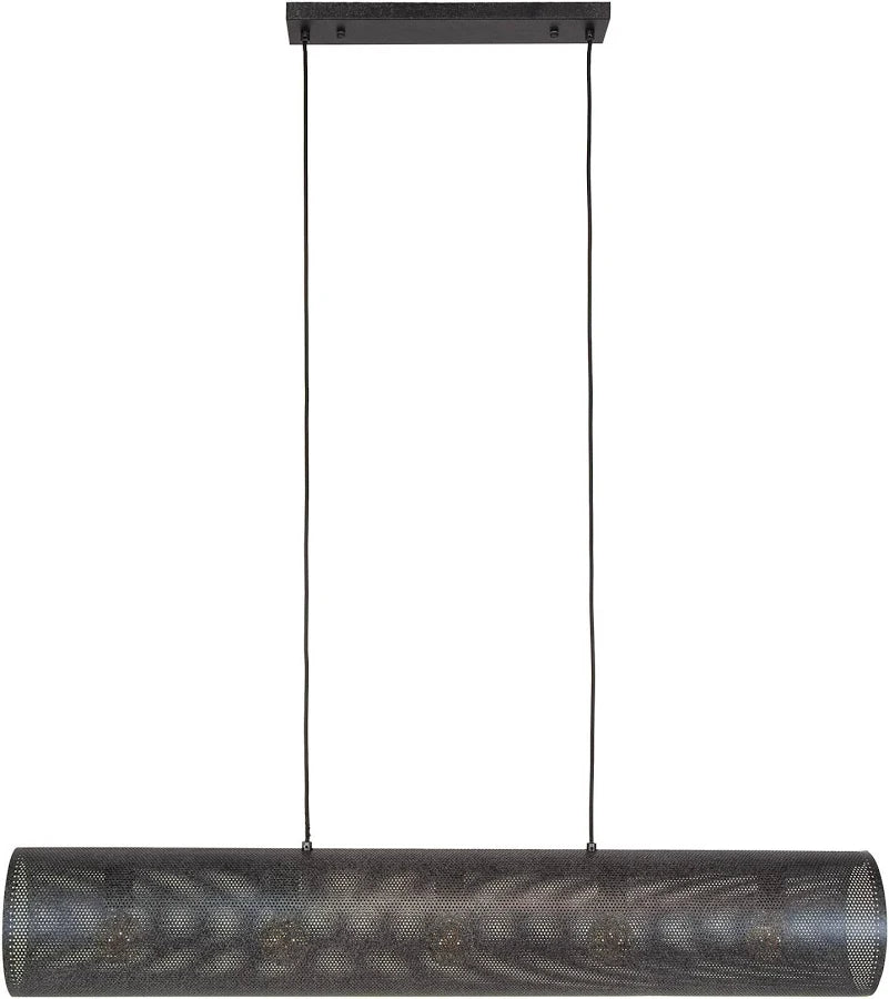 Hanglamp Tubon Mesh 5-lichts / Artic zwart