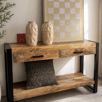 Wandtafel / sidetable Britt 120 cm mangohout 
