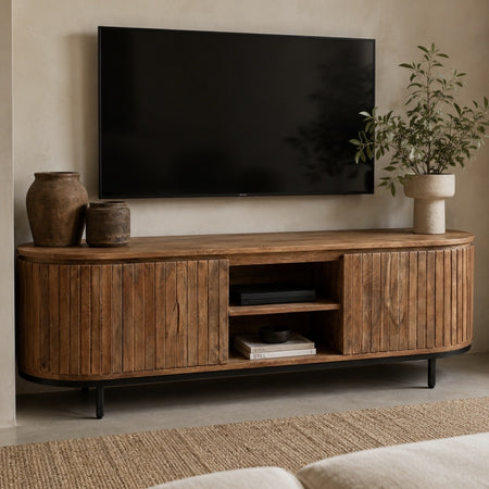 TV Meubel Pedrera 170 - open vak mangohout 