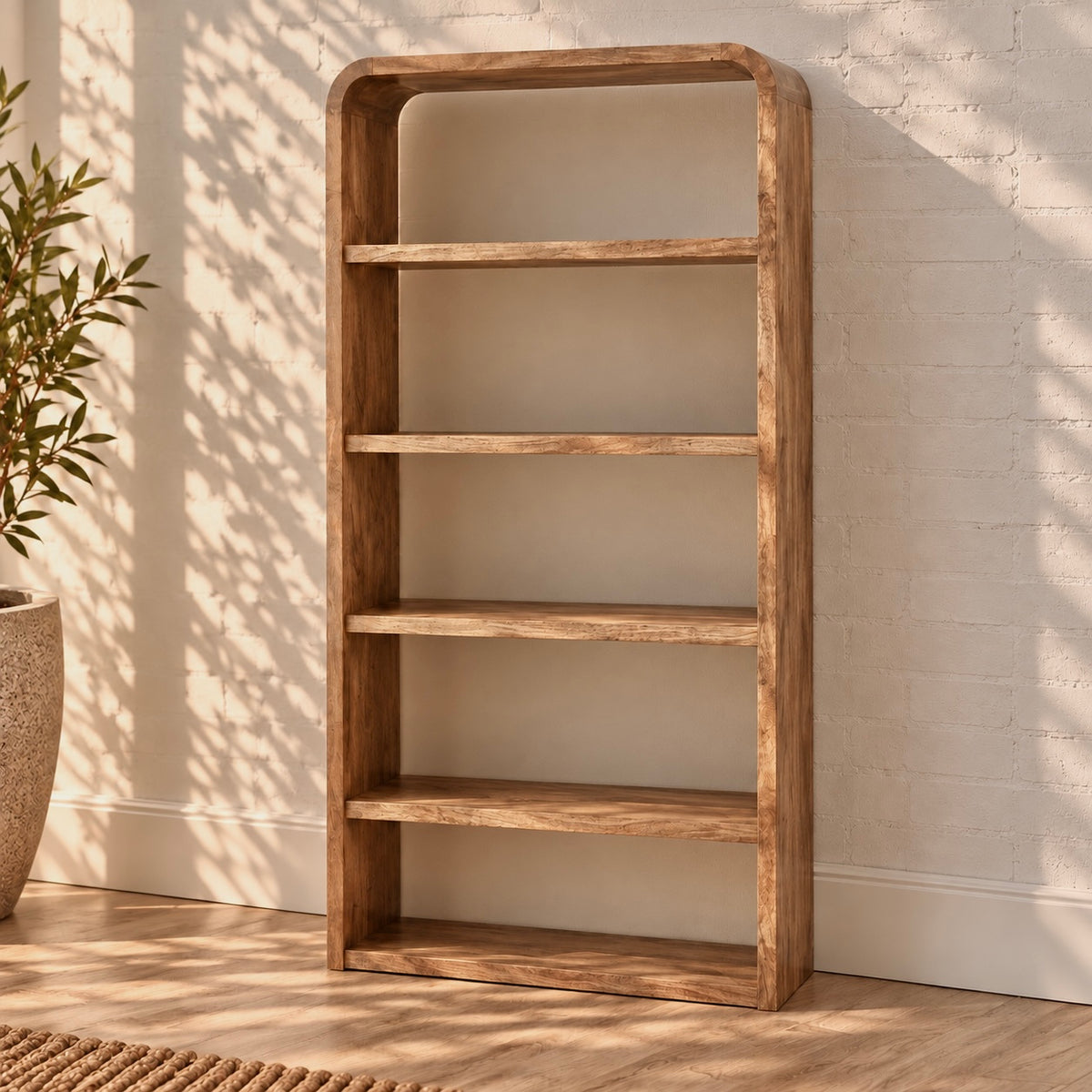 Boekenkast Eivissa | Mangohout | 180 x 90 cm | Leverbaar eind december